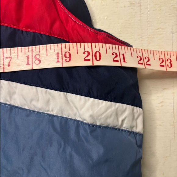 Camel Puffer Ski Vest Mens Size Large Goose Down Feather Vintage Reversible - Picture 3 of 8